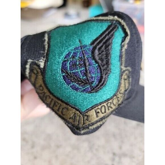 SAC Strategic Air Command USAF Embr Desert Cap Low Profile Cotton Distressed Hat - Picture 4 of 11